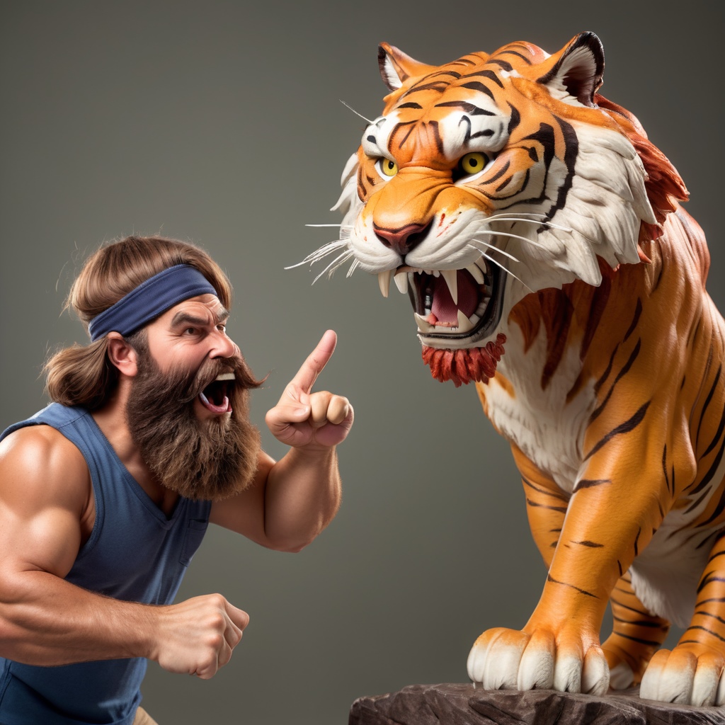 Telling A Sabre Tooth Tiger Off.jpg