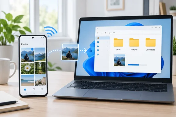 Access Android Phone Files Wirelessly in Windows 11 File Explorer ...