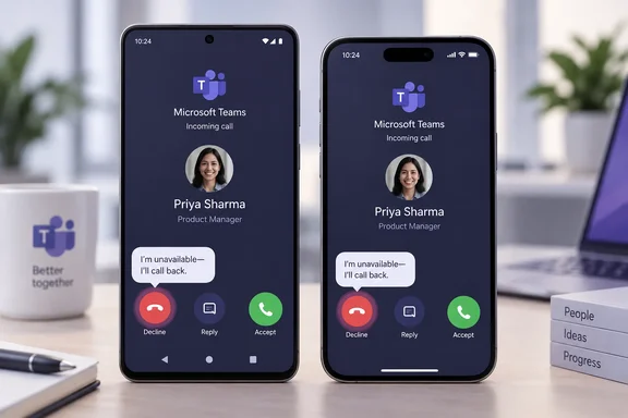 Microsoft Teams Plans Decline With Message for Android and iOS Calls in ...