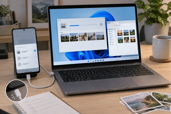 Windows 11 Photos Import Stuck? Fix iPhone and Android USB Transfers