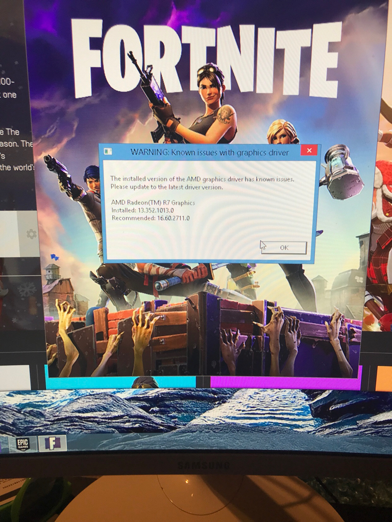 fortnite my computer is not the best but i was just wandering what this means my pc is the hp pavilion 500 314 w 8gb ram note i m not the best with - fortnite graphics driver