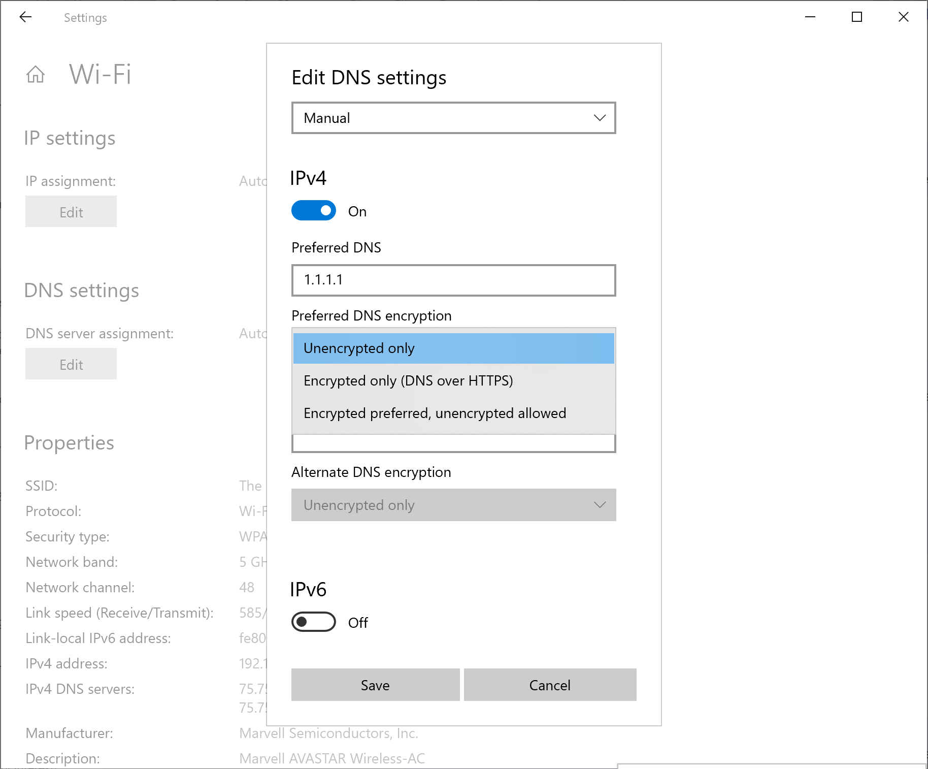 Dns setting. Настройка ipv4 Windows 10. Как настроить DNS ipv4. Ipv6 Билайн виндовс 10. Включить шифрование DNS.