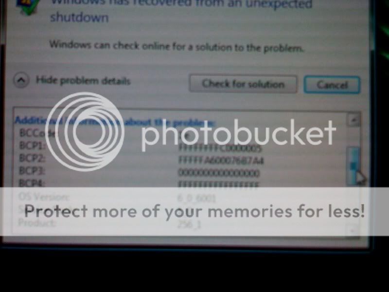 Windows Vista64bit Bsod And Bootup Errors Pictures Included