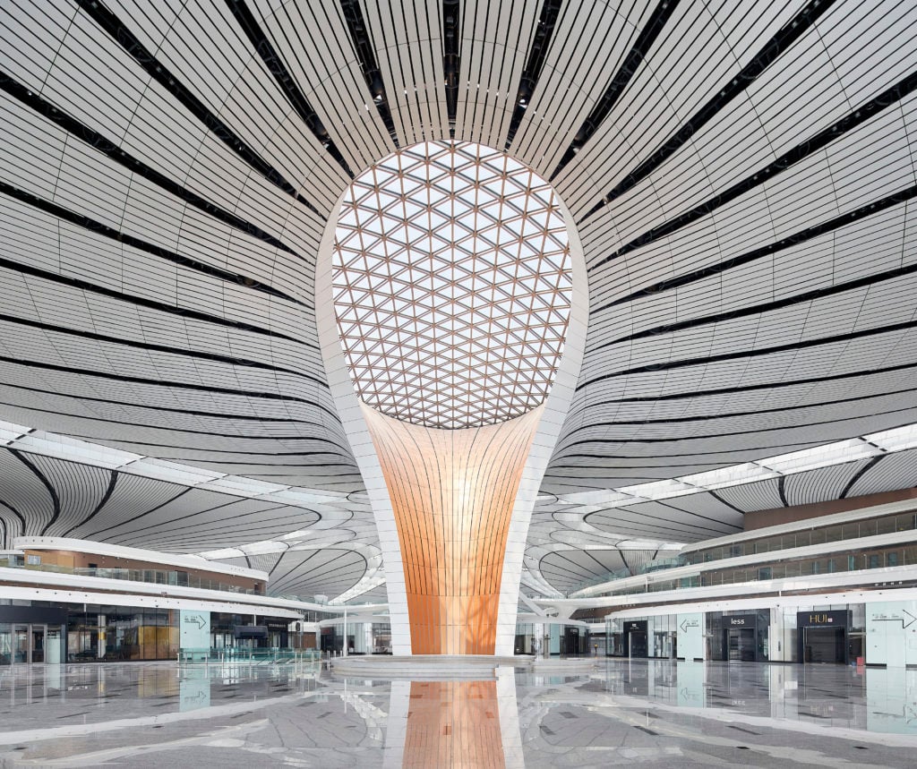 Interior of the Beijing Daxing International Airport