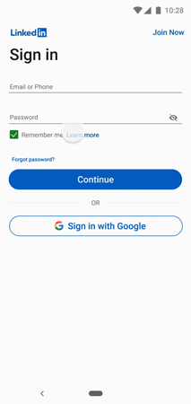 Animation showing the experience of saving a passwords in the Authenticator app on Android