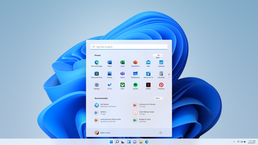 Windows 11 Start menu