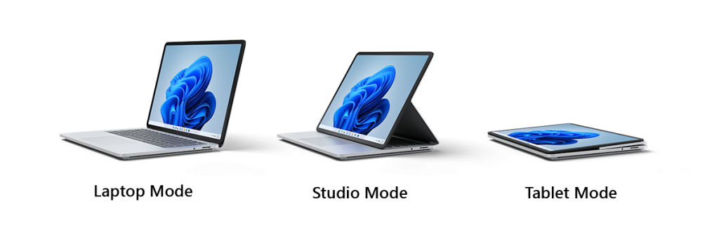 Three different modes for operating Surface Three different modes for operating Surface