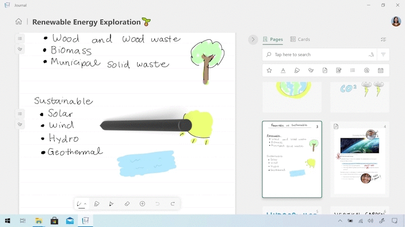 Journal is an app for Windows that invites people who love to journal to pick up their digital pen, express themselves quickly, and evolve their ideas.