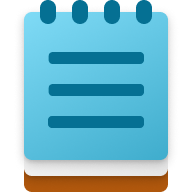 The Notepad app logo.