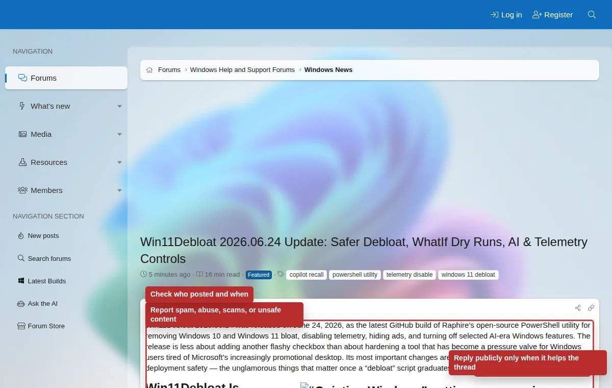 Annotated reporting and safety workflow