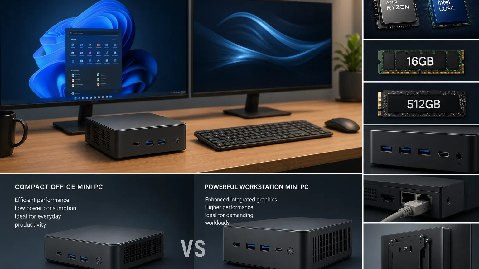 Windows 11 Mini PCs in 2026: 16GB RAM, 512GB SSD Baseline