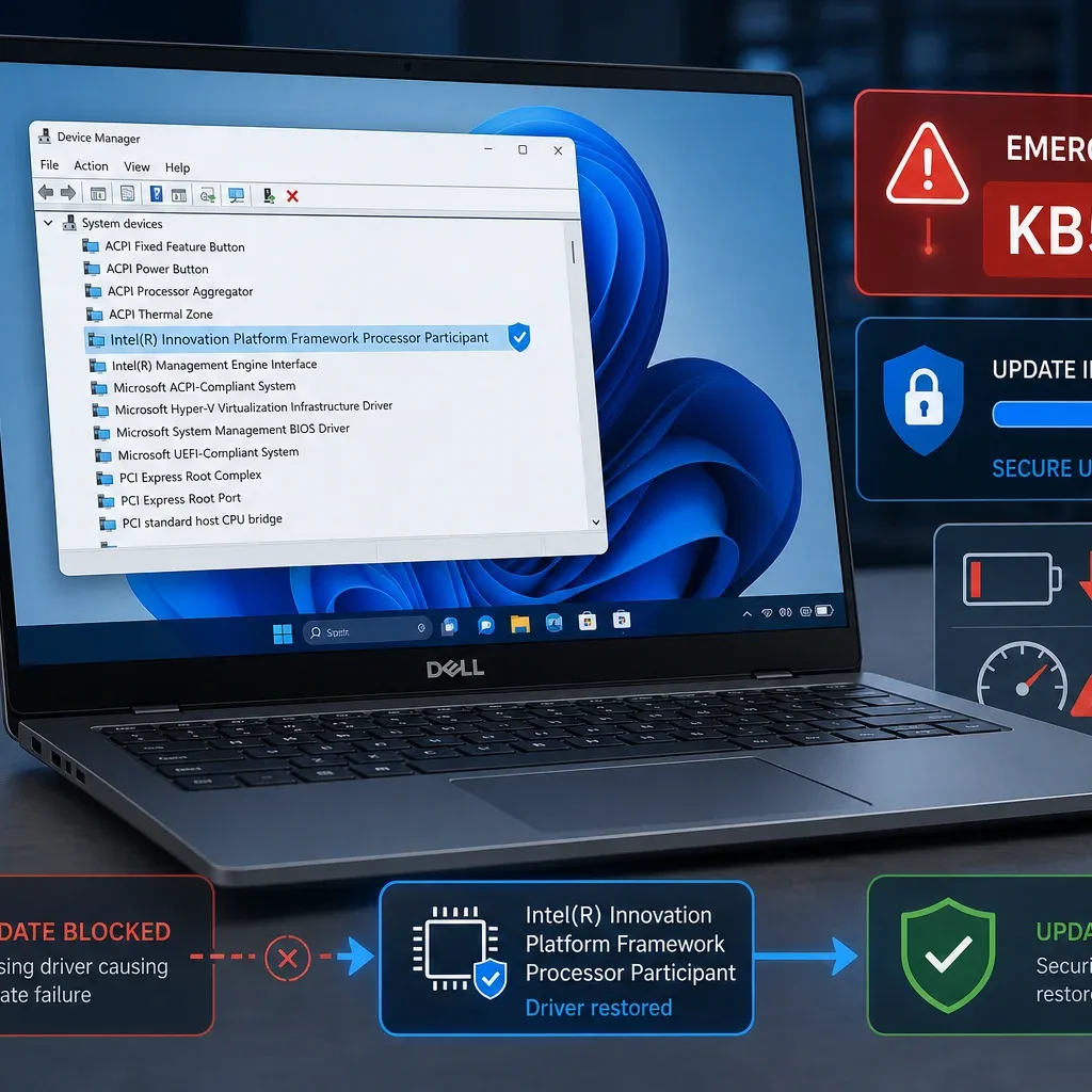 Windows11 Pro デュプリケーター KB5121767 Fixes Dell Intel Driver Block on Windows 11 24H2/25H2