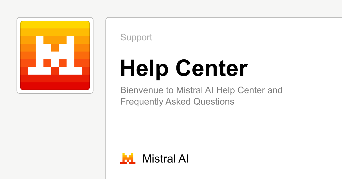 help.mistral.ai